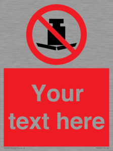 Custom No Heavy Loads Sign